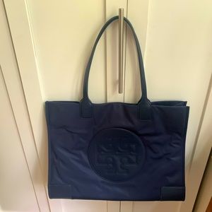 Tory Burch Signature Nylon Ella Tote - Navy - new condition